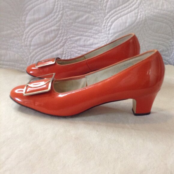 VTG (Rare) Air Step "8" ~ Like Roger Vivier; Premium Patent Leather, Avant Garde - Picture 2 of 5